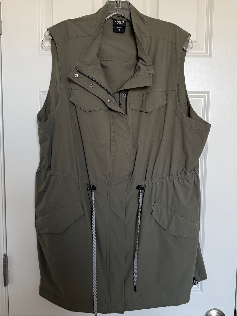 Torrid Happy Camper Ripstop Active Vest, Green, 2X, NWOT